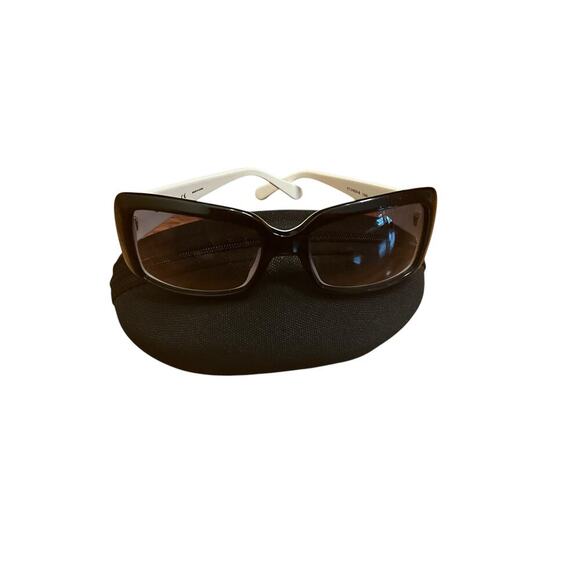 Vogue Embelished Sunglasses Plastic Frame Clear Lens VO2492S-B Black White NEW - Picture 1 of 7